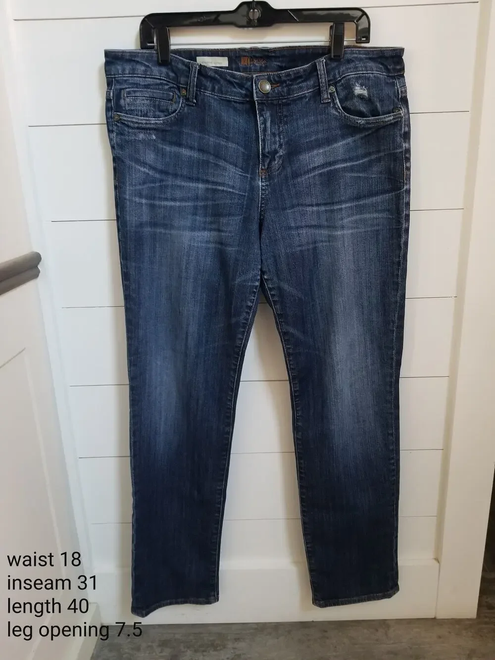 Kut From The Kloth Catherine Boyfriend Denim Blue Jeans Women's 14